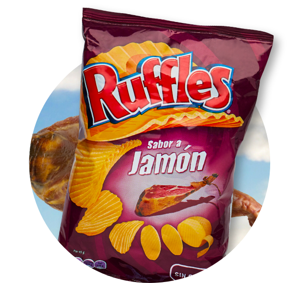 Ruffles Jamón