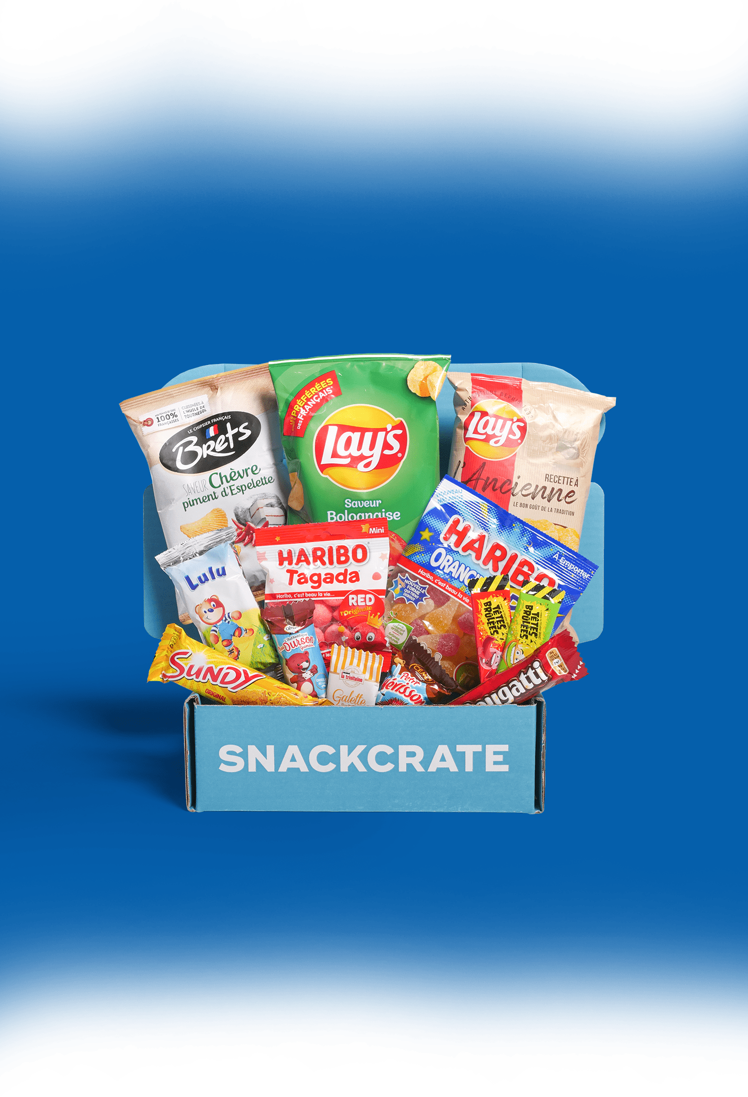 France snackcrate full of foreign snacks