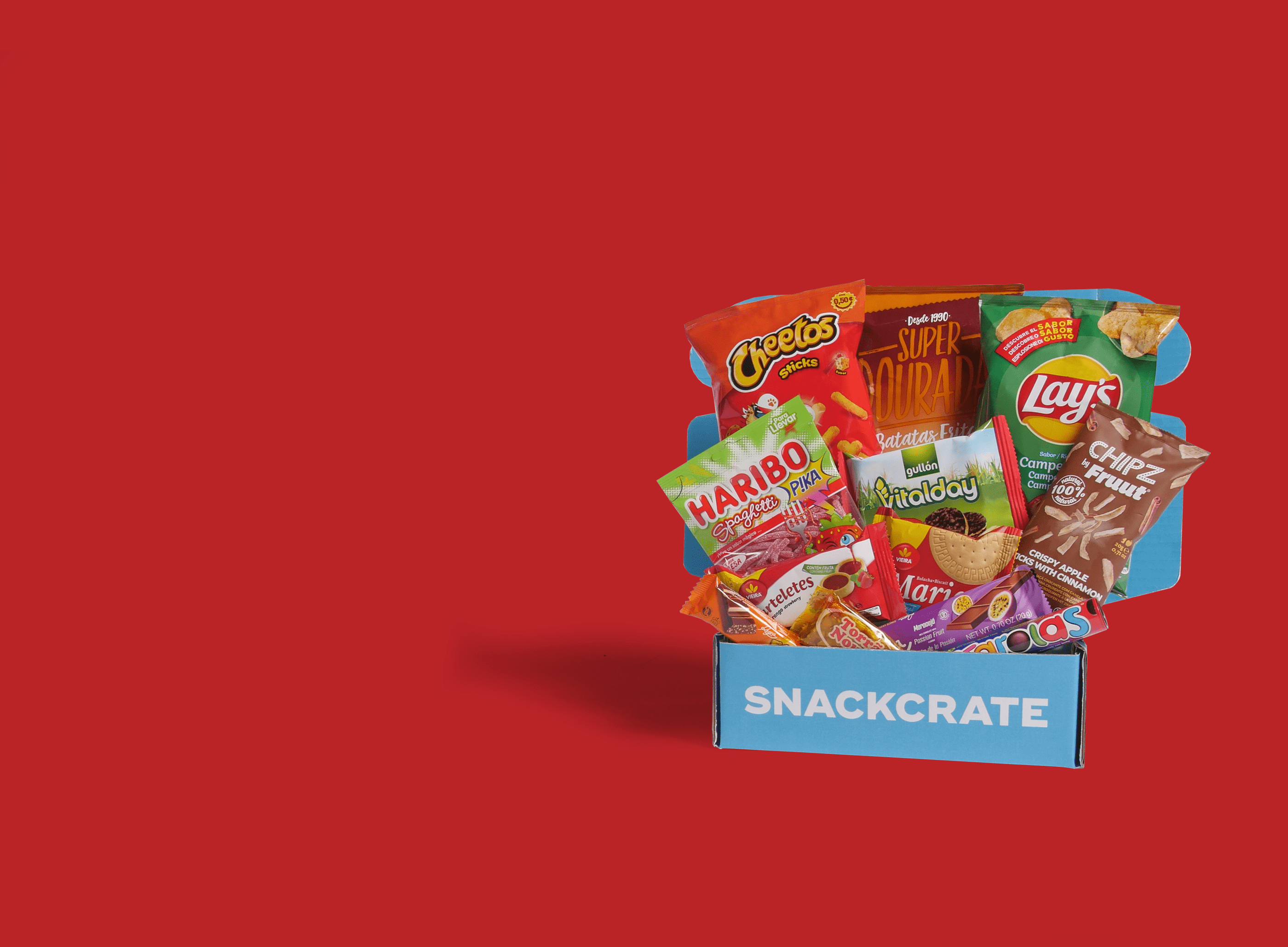 Portugal snackcrate full of foreign snacks