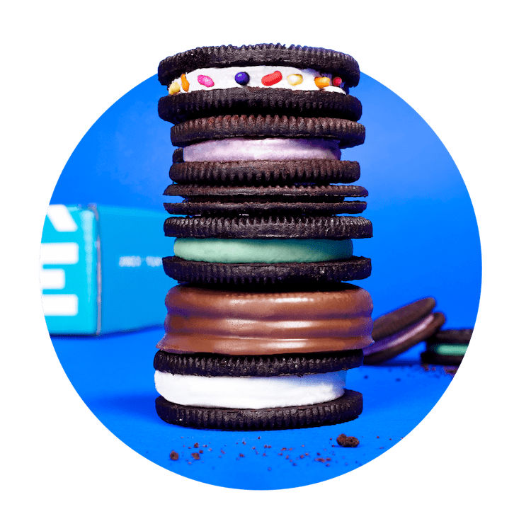 oreo stacked color image